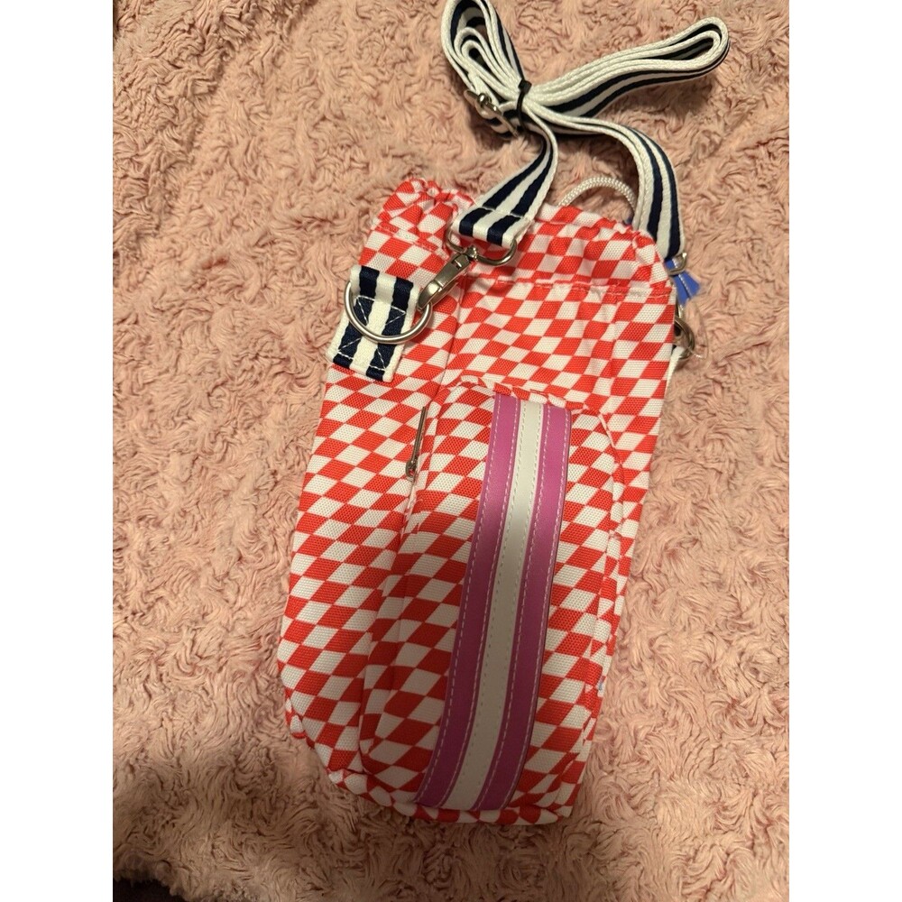 Prince x Target Red White Checkered Pickleball Water Bottle Sling Bag Gingham